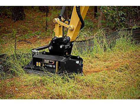 cat mini excavator flail mower|best mini excavator brush cutter.